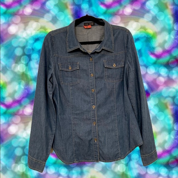 Love Culture Tops - LOVE CULTURE Jean Shirt S: L